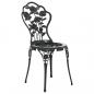 Preview: 3-tlg. Bistro-Set Aluminiumguss Schwarz