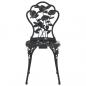 Preview: 3-tlg. Bistro-Set Aluminiumguss Schwarz