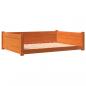 Preview: Hundebett Wachsbraun 105,5x75,5x28 cm Massivholz Kiefer