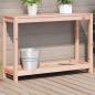 Preview: ARDEBO.de - Pflanztisch mit Ablage 108x35x75 cm Massivholz Douglasie