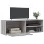 Preview: TV-Schrank Grau Sonoma 120x34x37 cm Holzwerkstoff