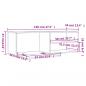 Preview: TV-Schrank Grau Sonoma 120x34x37 cm Holzwerkstoff