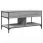 Preview: Couchtisch Grau Sonoma 100x50x50 cm Holzwerkstoff und Metall