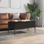 Preview: Couchtisch Schwarz 100x50x45 cm Holzwerkstoff und Metall