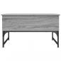 Preview: Couchtisch Grau Sonoma 70x50x40 cm Holzwerkstoff und Metall