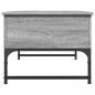 Preview: Couchtisch Grau Sonoma 70x50x40 cm Holzwerkstoff und Metall