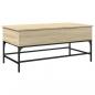 Preview: Couchtisch Sonoma-Eiche 100x50x45 cm Holzwerkstoff und Metall