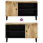 Preview: TV-Schrank 80x31x46 cm Massivholz Mango