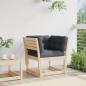 Preview: Gartensofa mit Armlehnen und Kissen Massivholz Kiefer