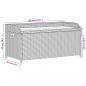 Preview: Bank mit Stauraum Beige 100x50x52 cm Poly Rattan Akazienholz