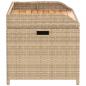 Preview: Bank mit Stauraum Beige 100x50x52 cm Poly Rattan Akazienholz