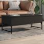 Preview: ARDEBO.de - Couchtisch Schwarz 100x50x40 cm Holzwerkstoff und Metall