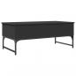 Preview: Couchtisch Schwarz 100x50x40 cm Holzwerkstoff und Metall