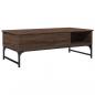 Preview: Couchtisch Braun Eichen-Optik 100x50x35 cm Holzwerkstoff Metall