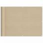 Preview: Balkon-Sichtschutz Beige 75x700 cm 100 % Polyester-Oxford