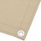 Preview: Balkon-Sichtschutz Beige 75x700 cm 100 % Polyester-Oxford