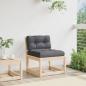 Preview: Gartensofa mit Kissen Massivholz Kiefer