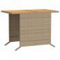 Preview: 3-tlg. Bistro-Set mit Kissen Beige Poly Rattan