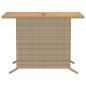 Preview: 3-tlg. Bistro-Set mit Kissen Beige Poly Rattan