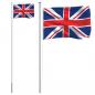 Preview: Flagge Großbritanniens mit Mast 6,23 m Aluminium