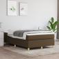 Preview: Boxspringbett mit Matratze Dunkelbraun 120x190 cm Stoff