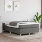 Preview: Boxspringbett mit Matratze Dunkelgrau 120x190 cm Stoff