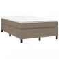 Preview: Boxspringbett mit Matratze Taupe 120x190 cm Stoff