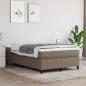 Preview: Boxspringbett mit Matratze Taupe 120x190 cm Stoff