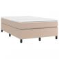 Preview: ARDEBO.de - Boxspringbett Matratze Cappuccino-Braun 120x190 cm Kunstleder