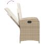 Preview: 7-tlg. Garten-Essgruppe mit Kissen Beige Poly Rattan