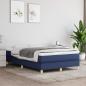 Preview: Boxspringbett mit Matratze Blau 120x190 cm Stoff