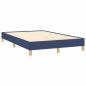 Preview: Boxspringbett mit Matratze Blau 120x190 cm Stoff