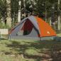 Preview: Kuppel-Campingzelt 3 Personen Orange Wasserdicht