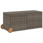 Preview: Gartentruhe mit Rollen Grau 283L Poly Rattan