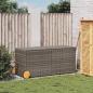 Preview: Gartentruhe mit Rollen Grau 283L Poly Rattan