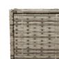 Preview: Gartentruhe mit Rollen Grau 283L Poly Rattan