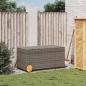 Preview: Gartentruhe mit Rollen Grau 190L Poly Rattan