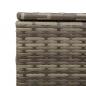 Preview: Gartentruhe mit Rollen Grau 190L Poly Rattan