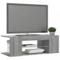 Preview: TV-Schrank mit LED-Leuchten Grau Sonoma 90x39x30 cm