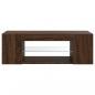 Preview: TV-Schrank mit LED-Leuchten Braun Eichen-Optik 90x39x30 cm