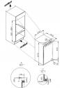 Preview: Amica EGS 16183 Einbau-Gefrierschrank, Nischenhöhe: 88cm, 77 L, Festtür, 4 Schubladen, Eiswürfelbehälter, weiß