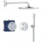 Preview: ARDEBO.de GROHE Precision Thermostat Duschsystem, Quickfix, Unterputz, mit Vitalio Rain Mono 310, chrom (34880000)