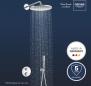 Preview: GROHE Precision Thermostat Duschsystem, Quickfix, Unterputz, mit Vitalio Rain Mono 310, chrom (34880000)