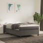 Preview: Boxspringbett mit Matratze Dunkelgrau 120x190 cm Samt