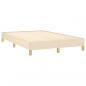 Preview: Boxspringbett mit Matratze Creme 120x190 cm Stoff