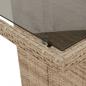 Preview: 7-tlg. Garten-Essgruppe mit Kissen Beige Poly Rattan