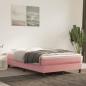 Preview: Boxspringbett mit Matratze Rosa 120x190 cm Samt