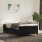 Preview: Boxspringbett mit Matratze Schwarz 120x190 cm Samt