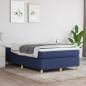 Preview: Boxspringbett mit Matratze Blau 120x190 cm Stoff