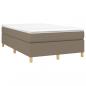 Preview: Boxspringbett mit Matratze Taupe 120x190 cm Stoff